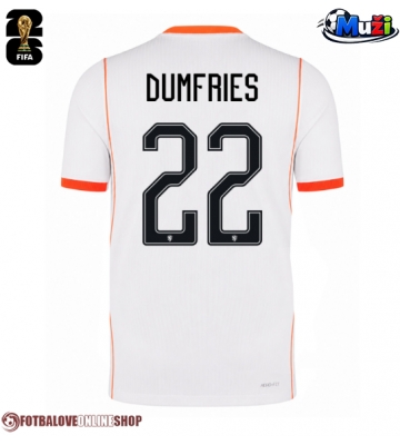 Nizozemsko Denzel Dumfries #22 Venkovní Dres MS 2026 Krátkým Rukávem